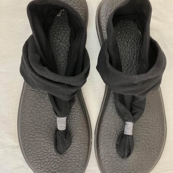 Sanuk women’s size 10 / uk 8 / eur 41 black - Picture 9 of 11